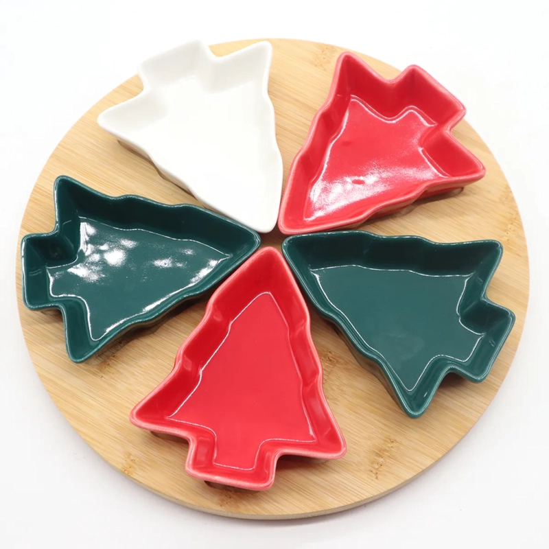 SET 6 APERITIVO RIPLEY HOME PINOS NAVIDAD COLORES - 1