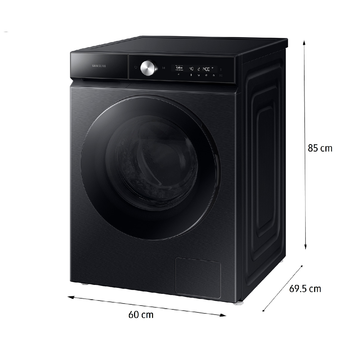 LAVADORA SECADORA SAMSUNG BE SPOKE WD14BB904DGB 14KG/9KG NEGRO - 3