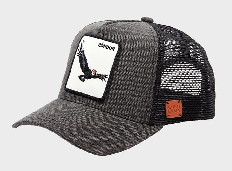 GORRA WILD LAMA CONDOR NEGRO LAVADO - 1