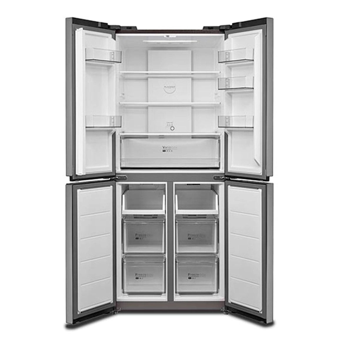 REFRIGERADOR SIDE BY SIDE MIDEA MDRM554MTE50 NO FROST 396L PLATA - 4