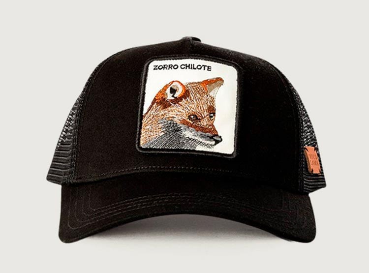 GORRA WILD LAMA ZORRO CHILOTE NEGRO - 1