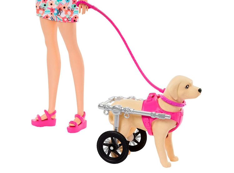 SET DE JUEGO BARBIE PASEO DE PERRITO CON SILLA DE RUEDAS - 5