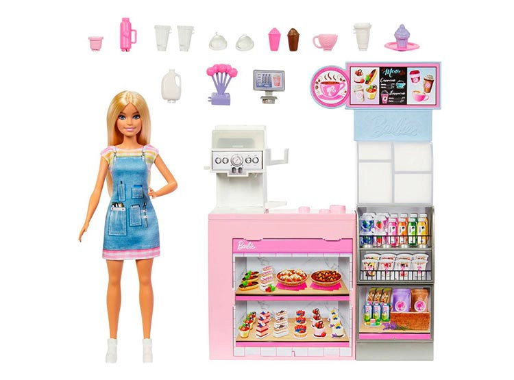 BARBIE PROFESIONES SET DE JUEGO DIVERSIÓN EN LA CAFETERÍA - 3