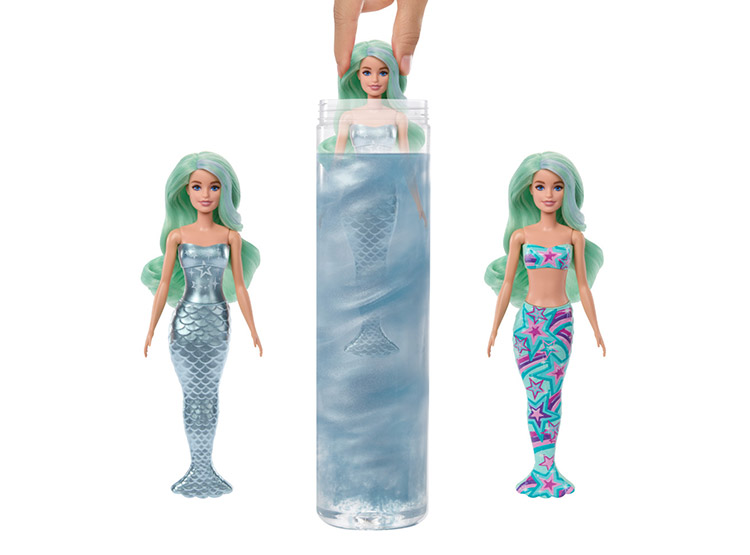 BARBIE COLOR REVEAL MUÑECA SIRENAS DEL FONDO DEL MAR SORPRESA - 3