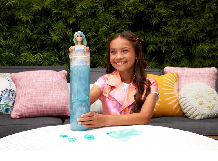 BARBIE COLOR REVEAL MUÑECA SIRENAS DEL FONDO DEL MAR SORPRESA - 6