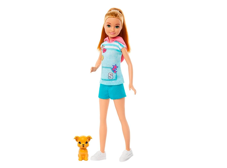 MUÑECA BARBIE STACIE AL RESCATE CON PERRO MASCOTA - 1
