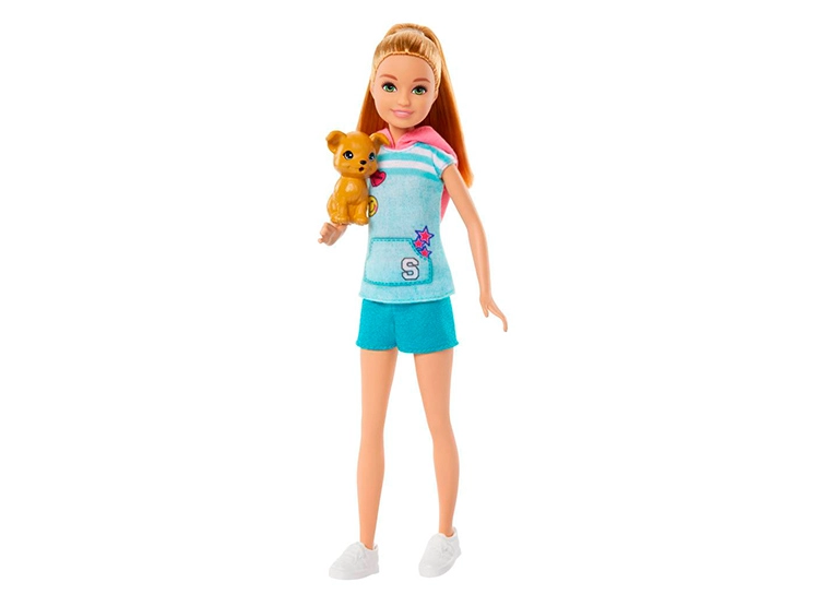 MUÑECA BARBIE STACIE AL RESCATE CON PERRO MASCOTA - 2