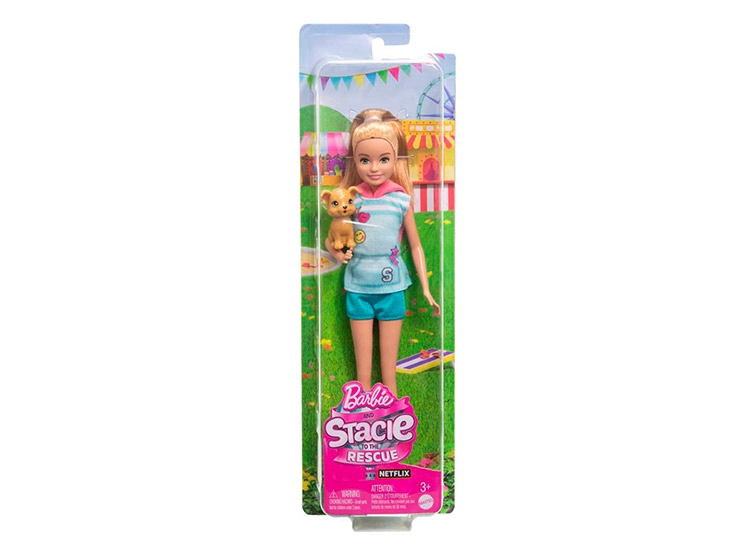 MUÑECA BARBIE STACIE AL RESCATE CON PERRO MASCOTA - 6