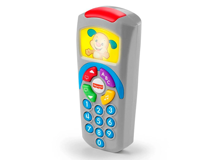JUGUETE HABILIDAD BEBÉ FISHER PRICE CONTROL REMOTO DIDACTICO GRIS - 1