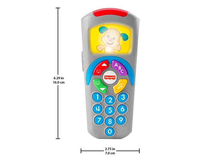 JUGUETE HABILIDAD BEBÉ FISHER PRICE CONTROL REMOTO DIDACTICO GRIS - 4