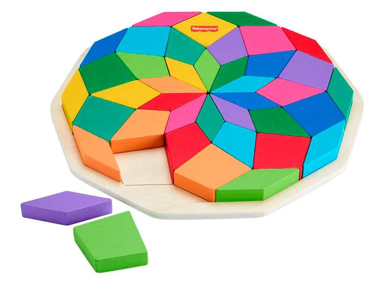 FISHER-PRICE ROMPECABEZAS GEOMÉTRICO MANDALA DE MADERA - 2