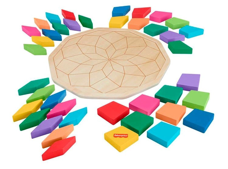 FISHER-PRICE ROMPECABEZAS GEOMÉTRICO MANDALA DE MADERA - 3