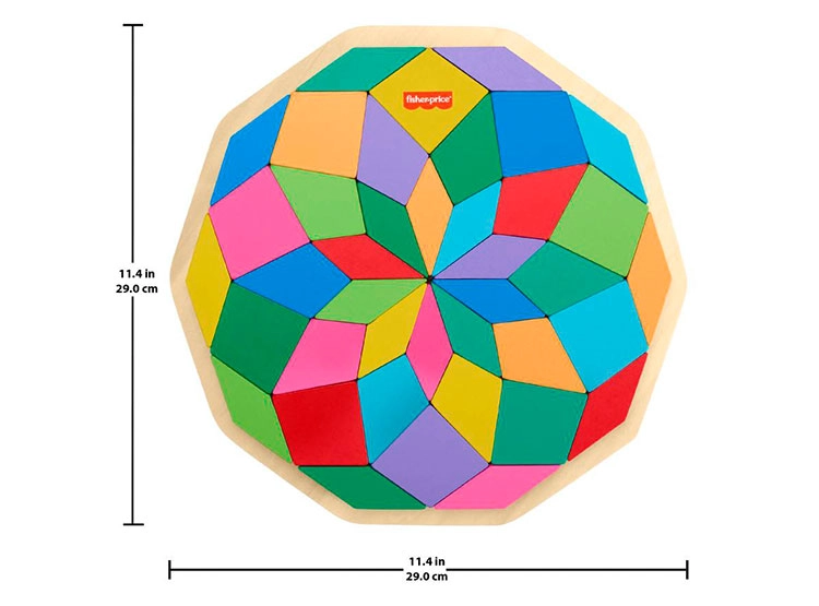 FISHER-PRICE ROMPECABEZAS GEOMÉTRICO MANDALA DE MADERA - 4