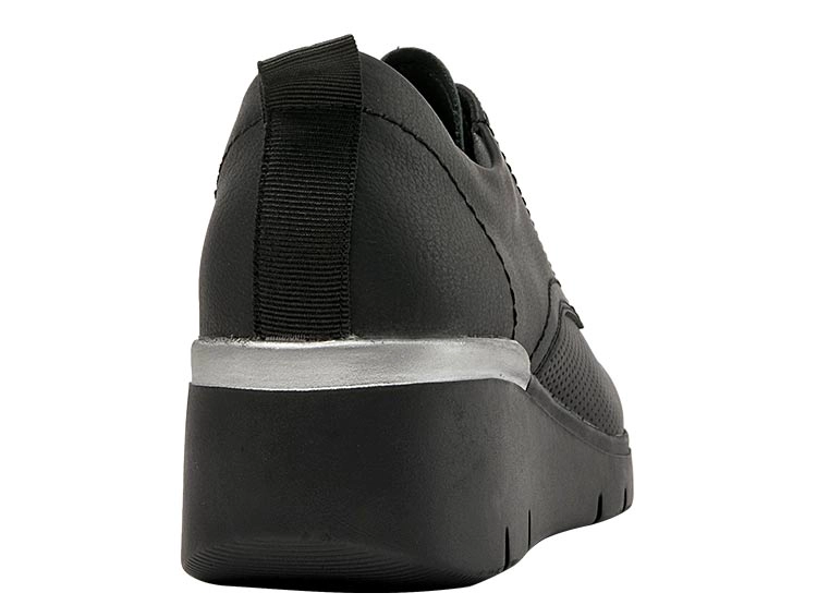 ZAPATILLAS MUJER CARRANO CASUAL NEGRO RK050 CUERO - 5