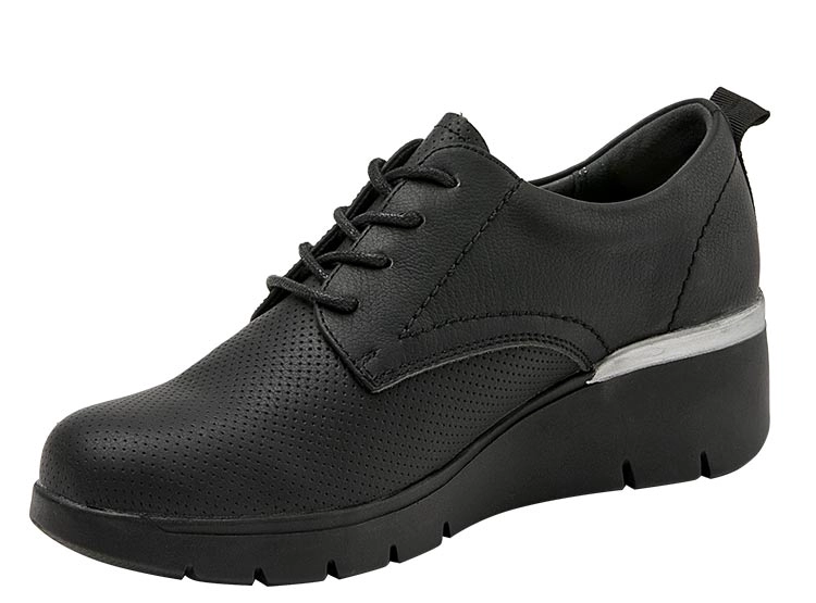 ZAPATILLAS MUJER CARRANO CASUAL NEGRO RK050 CUERO - 3