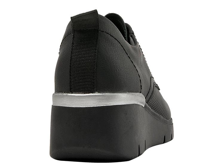 ZAPATILLAS MUJER CARRANO CASUAL NEGRO RK050 CUERO - 5