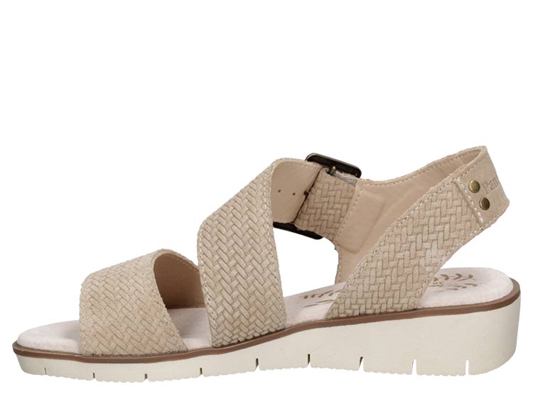 SANDALIAS CUERO MUJER PANAMA JACK BEIGE WK013 - 4