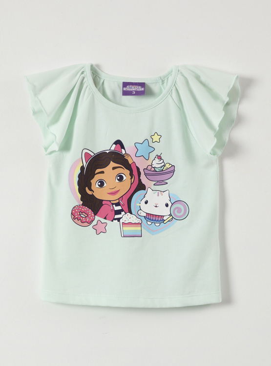 POLERA MANGA CORTA ALGODÓN NIÑA GABBY DOLL HOUSE - 1