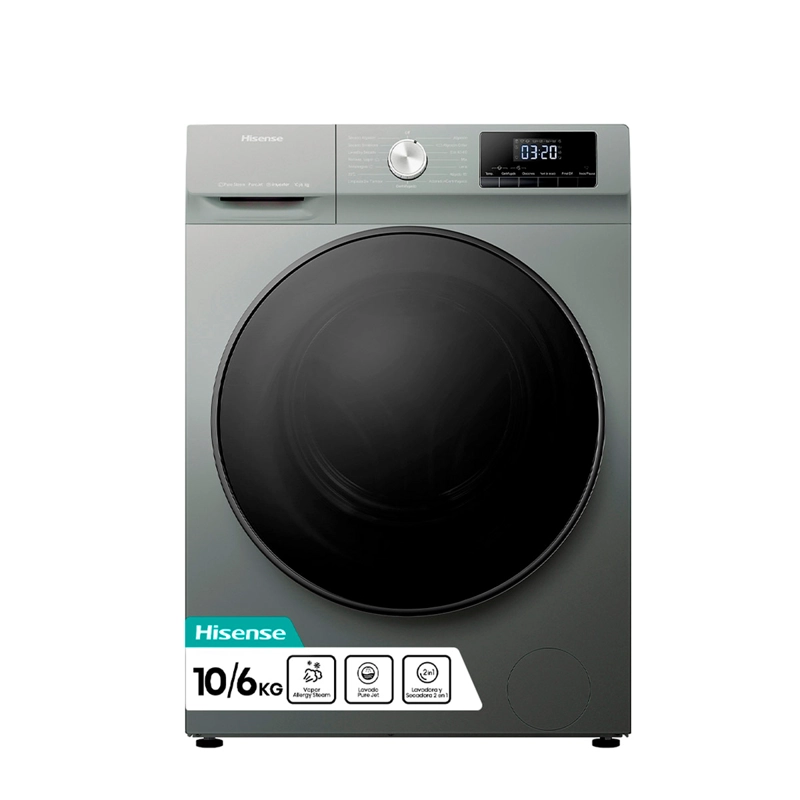 LAVADORA SECADORA HISENSE WD3Q1042BT 10KG/6KG GRIS - 2