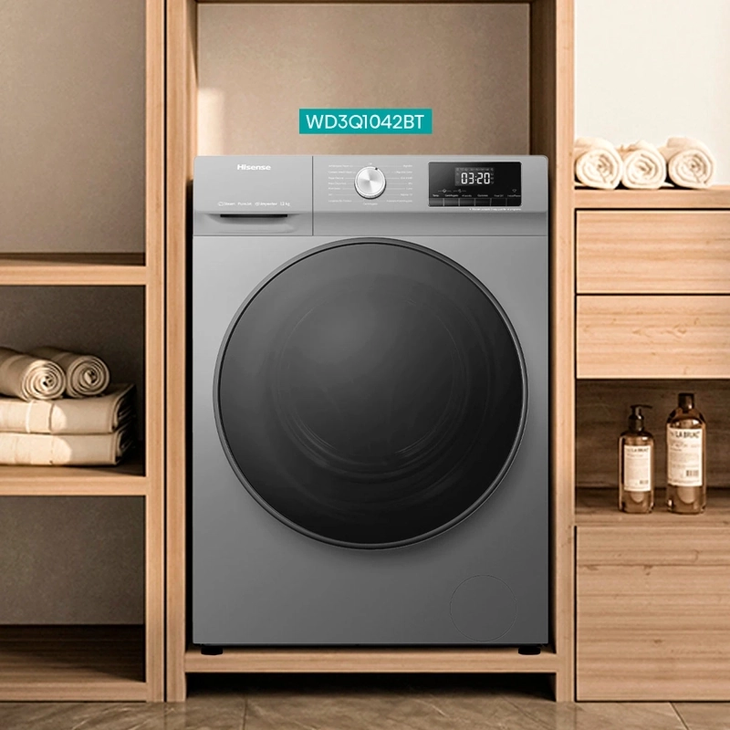 LAVADORA SECADORA HISENSE WD3Q1042BT 10KG/6KG GRIS - 12