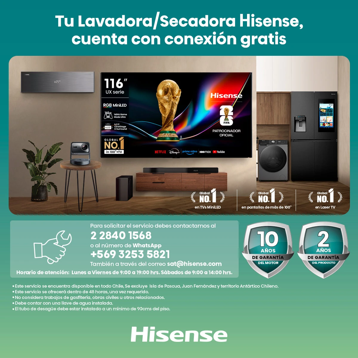 LAVADORA SECADORA HISENSE WD3Q1042BT 10KG/6KG GRIS - 13