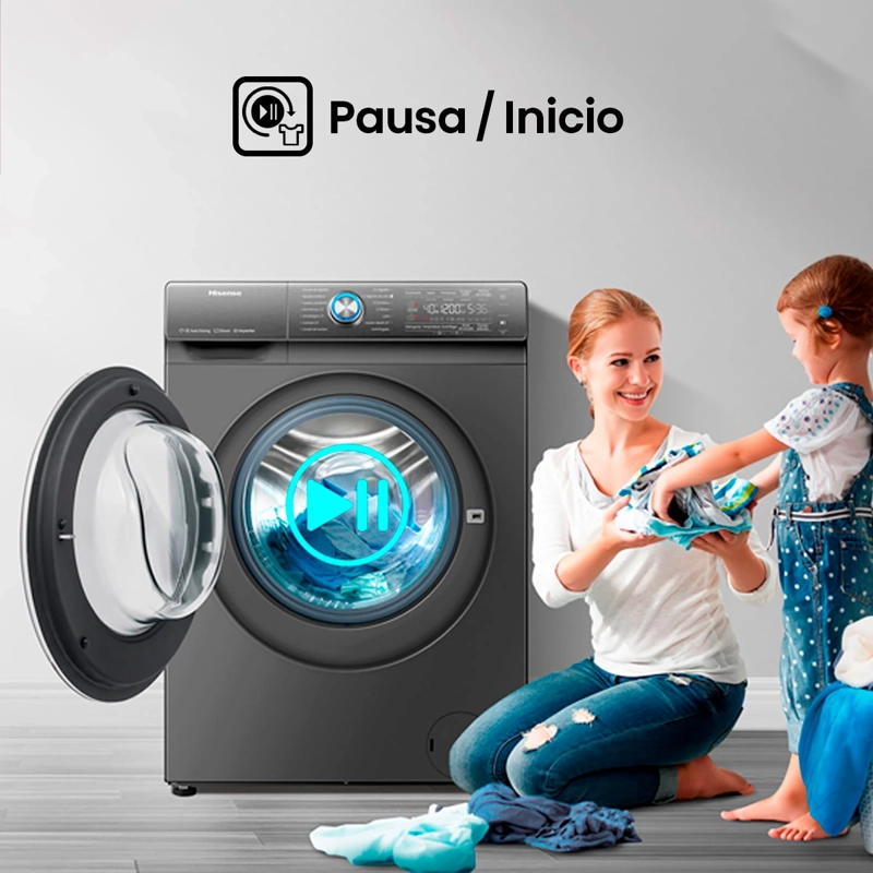 LAVADORA SECADORA HISENSE WD3Q1042BT 10KG/6KG GRIS - 10