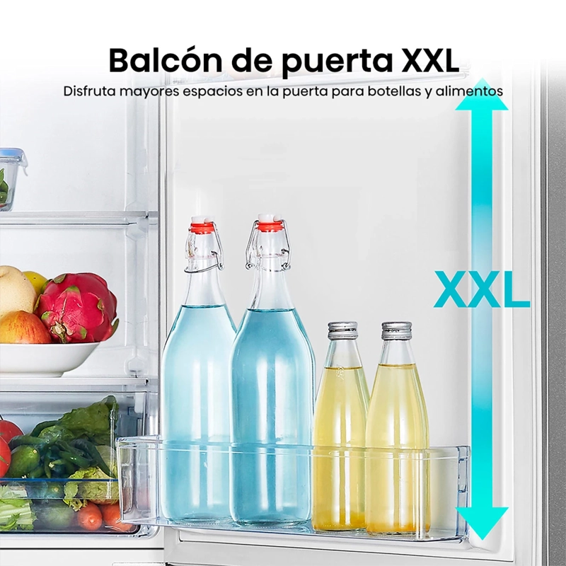 REFRIGERADOR BOTTOM FREEZER HISENSE RB215NR 165L FRÍO DIRECTO ROJO - 9