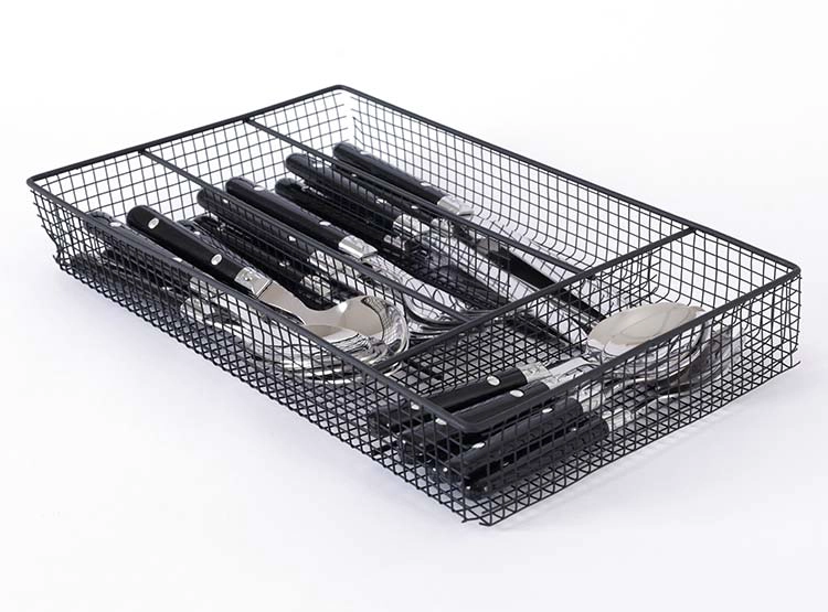 SET CUCHILLERÍA RIPLEY HOME CANASTA NEGRA 24 PZS - 3