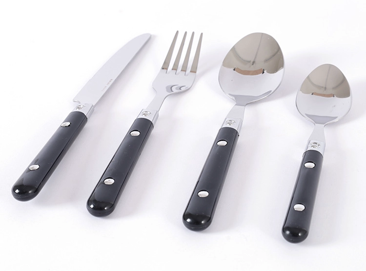 SET CUCHILLERÍA RIPLEY HOME CANASTA NEGRA 24 PZS - 7