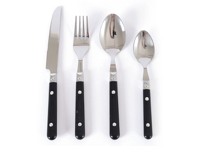 SET CUCHILLERÍA RIPLEY HOME CANASTA NEGRA 24 PZS - 8