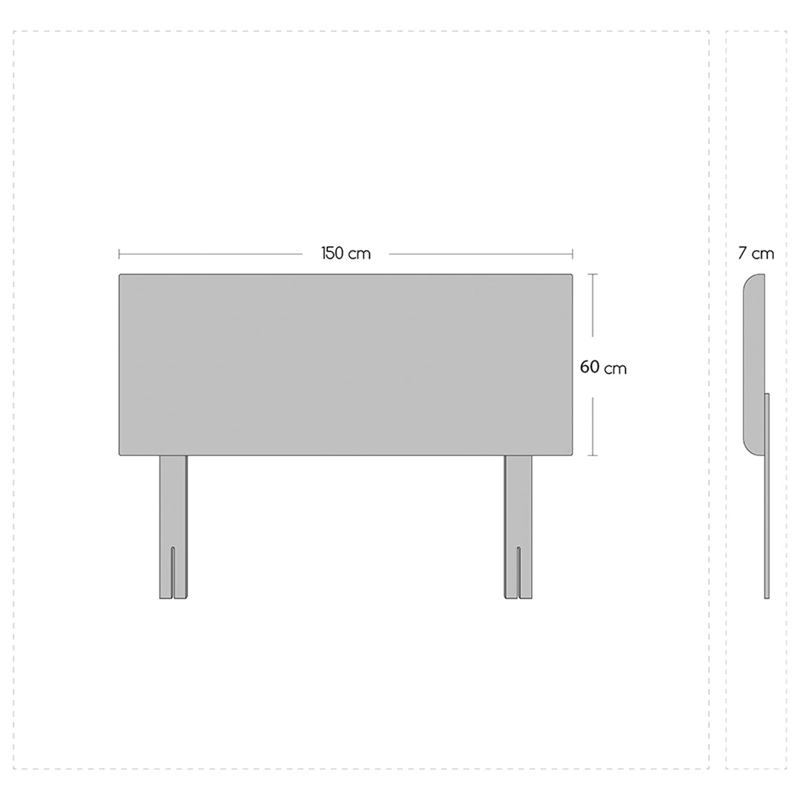 JUEGO DE DORMITORIO CELTA CAMA EUROPEA MORFEO BD 2 PLAZAS GRIS + RESPALDO - 7