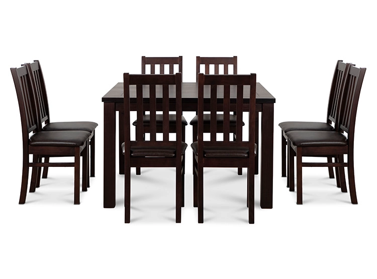 JUEGO DE COMEDOR CIC ÑUBLE 8 SILLAS CHOCOLATE NEGRO - 4