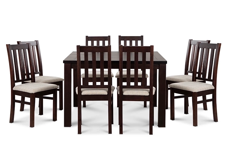JUEGO DE COMEDOR CIC ÑUBLE 8 SILLAS CHOCOLATE BEIGE - 3