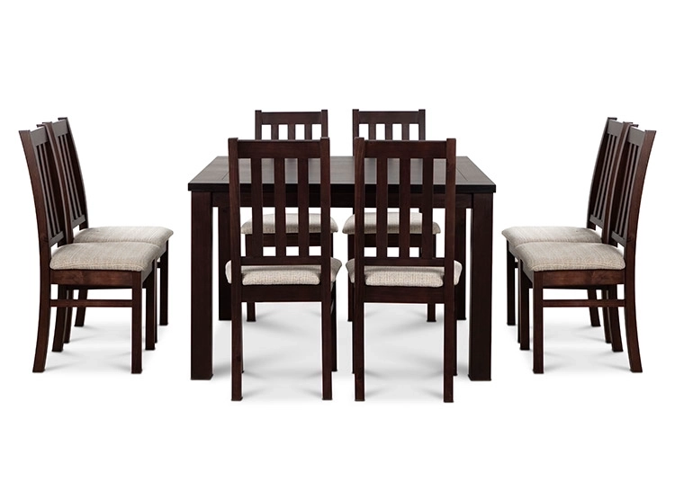 JUEGO DE COMEDOR CIC ÑUBLE 8 SILLAS CHOCOLATE BEIGE - 4