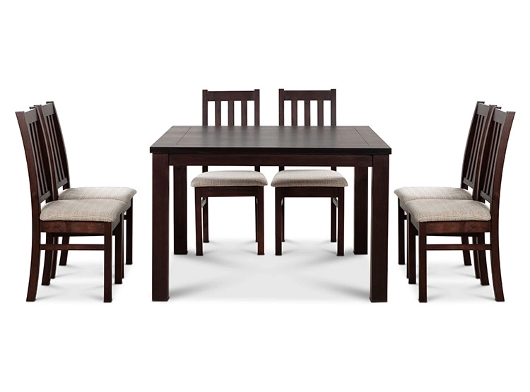 JUEGO DE COMEDOR CIC ÑUBLE 8 SILLAS CHOCOLATE BEIGE - 6