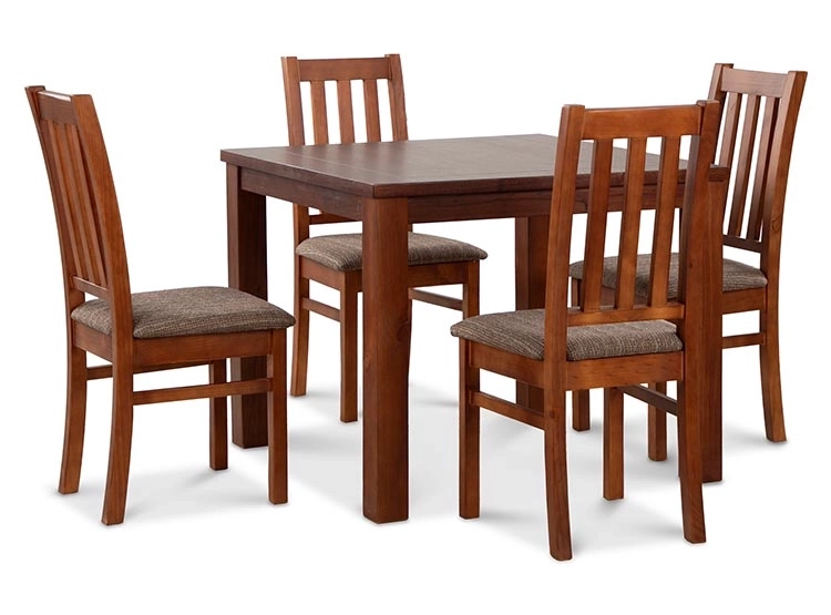 JUEGO DE COMEDOR CIC ÑUBLE 4 SILLAS CARAMELO CAFÉ - 1