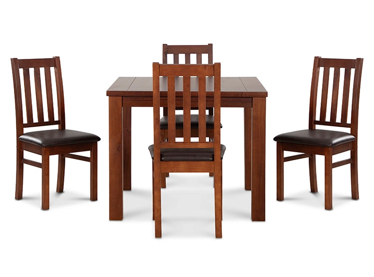 JUEGO DE COMEDOR CIC ÑUBLE 4 SILLAS CARAMELO NEGRO - 3