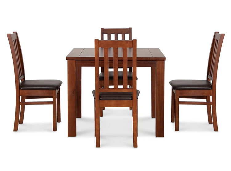 JUEGO DE COMEDOR CIC ÑUBLE 4 SILLAS CARAMELO NEGRO - 4