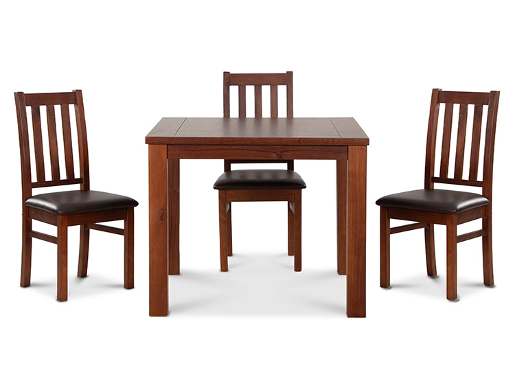 JUEGO DE COMEDOR CIC ÑUBLE 4 SILLAS CARAMELO NEGRO - 5