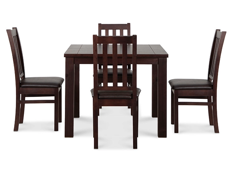 JUEGO DE COMEDOR CIC ÑUBLE 4 SILLAS CHOCOLATE NEGRO - 4