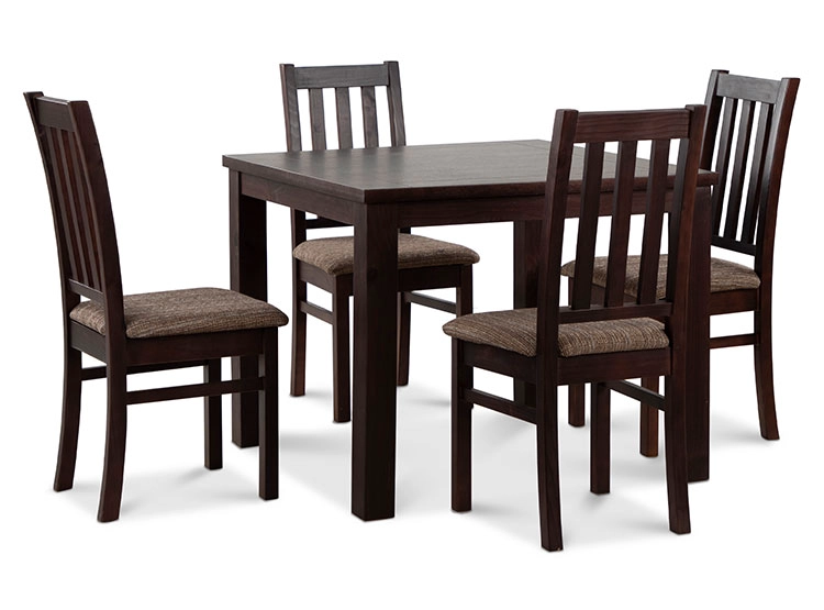JUEGO DE COMEDOR CIC ÑUBLE 4 SILLAS CHOCOLATE CAFÉ - 1