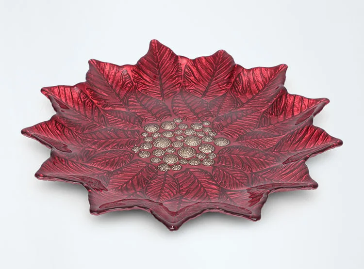 PLATO RIPLEY HOME FLOR POINSETTIA M ROJO - 1