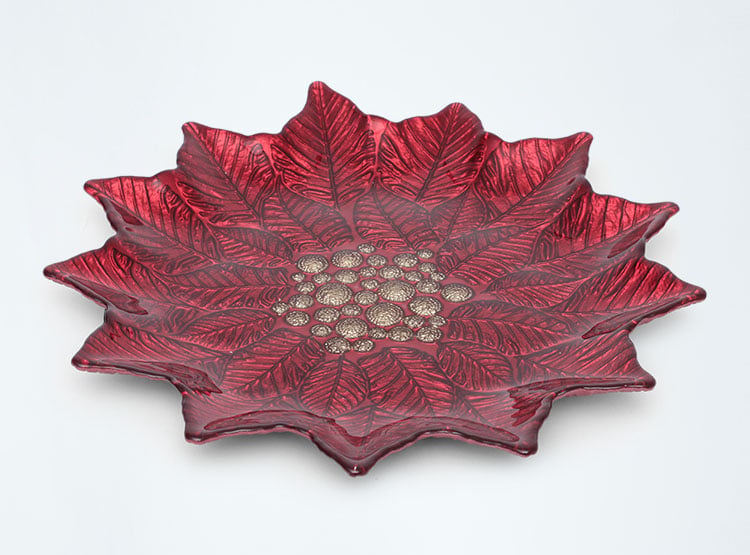 PLATO RIPLEY HOME FLOR POINSETTIA L ROJO - 1