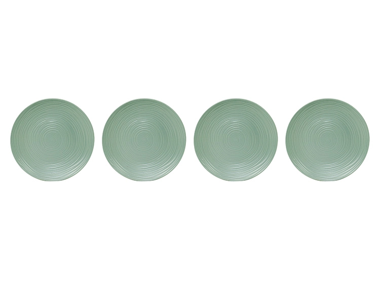 SET PLATOS RIPLEY HOME SPIRAL FONDO AQUA 4 PIEZAS - 1