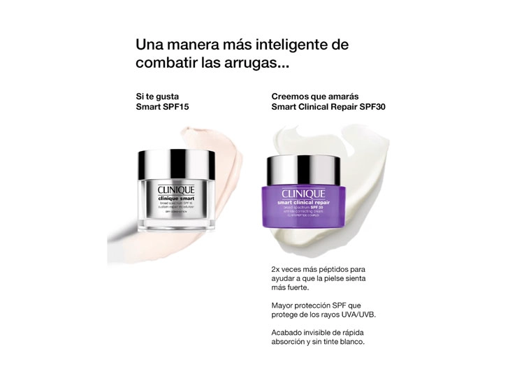 CREMA CLINIQUE GEL ANTIEDAD SMART CLINICAL REPAIR WRINKLE CORRECTING SPF 30 50 ML - 8