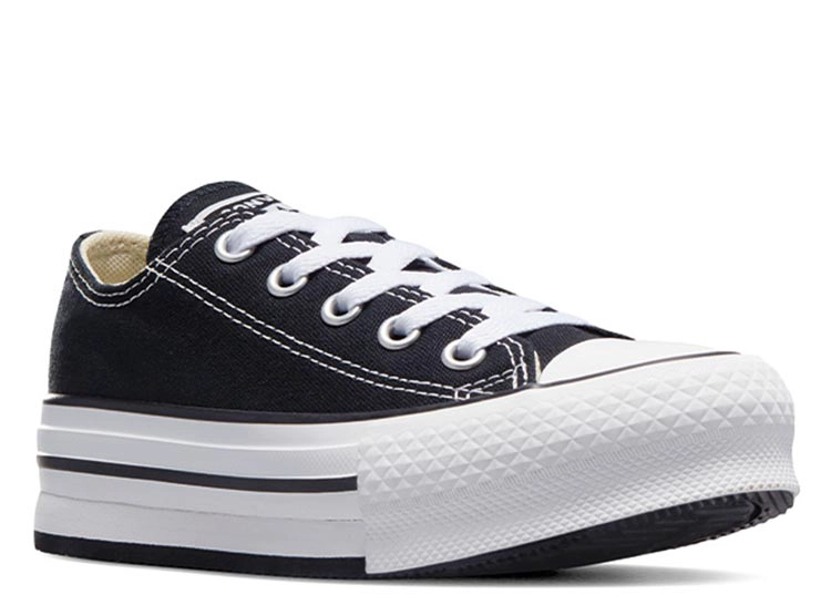 ZAPATILLAS UNISEX CONVERSE URBANAS NEGRO CHUCK TAYLOR ALL STAR EVA LIFT - 1