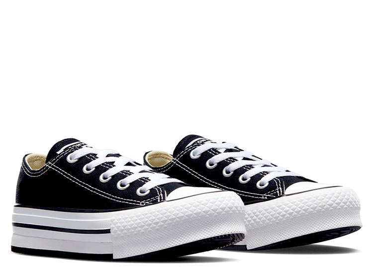 ZAPATILLAS UNISEX CONVERSE URBANAS NEGRO CHUCK TAYLOR ALL STAR EVA LIFT - 2