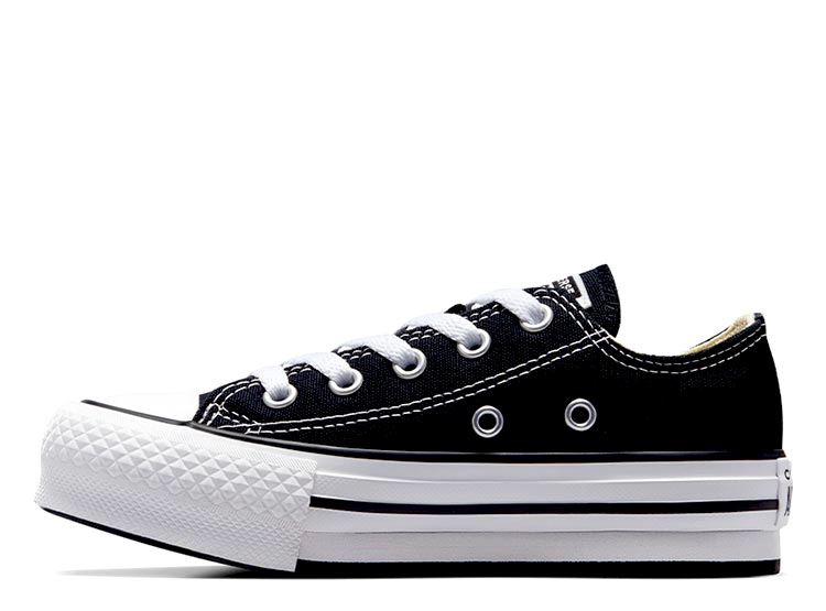 ZAPATILLAS UNISEX CONVERSE URBANAS NEGRO CHUCK TAYLOR ALL STAR EVA LIFT - 3