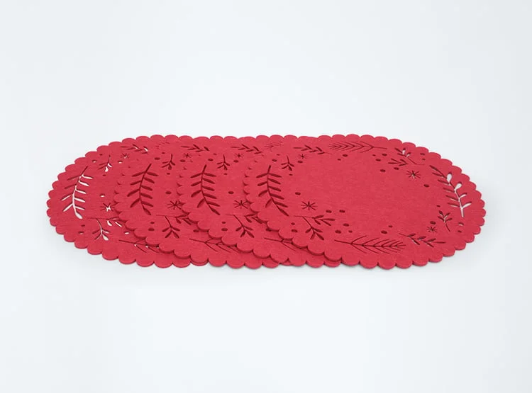 SET INDIVIDUAL RIPLEY HOME RAMAS REDONDO ROJO X4 - 1