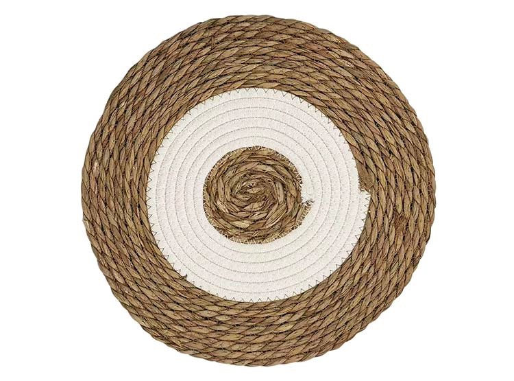 SET 4 INDIVIDUALES MAISON LINETT ARENA BLANCO - 2
